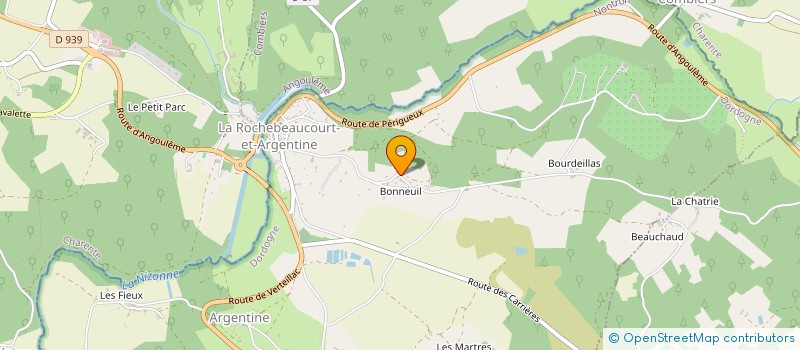 localisation de l'entreprise MADAME MARIE BENEDICTE FARGEAS  MAREUIL EN PERIGORD