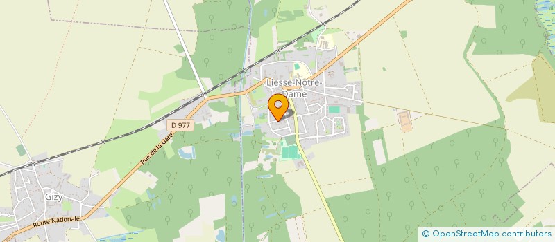localisation de l'entreprise MADAME MARIE BENEDICTE GOVIN  LIESSE-NOTRE-DAME