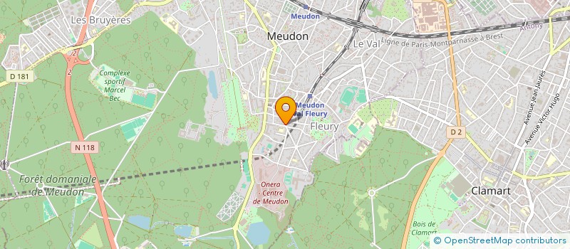 localisation de l'entreprise MADAME MARIE-BENEDICTE KERNIN à MEUDON