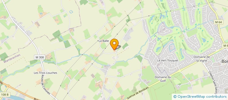 localisation de l'entreprise MADAME MARIE BENEDICTE PONTHIEUX  WAMBRECHIES