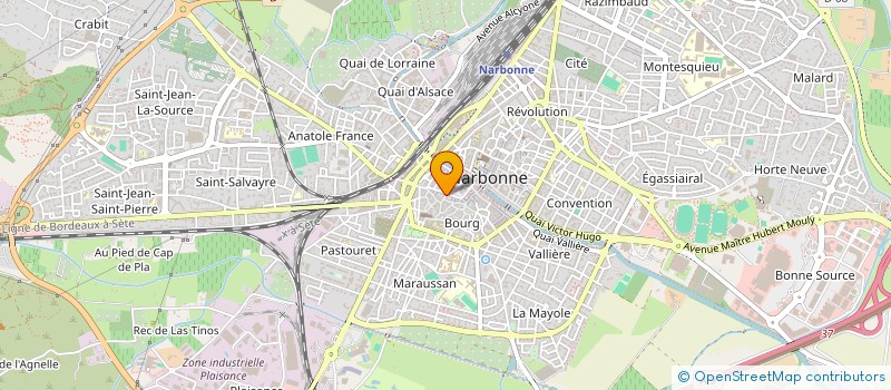 localisation de l'entreprise MADAME MARIE BENELLI à NARBONNE