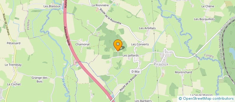 localisation de l'entreprise MADAME MARIE BENGHEDFA  PIRAJOUX