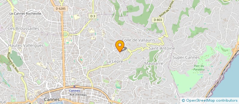 localisation de l'entreprise MADAME MARIE BENJAMIN à CANNES