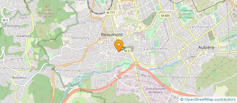 localisation de l'entreprise MADAME MARIE BERAUD à BEAUMONT