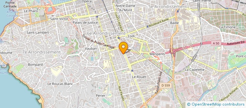 localisation de l'entreprise MADAME MARIE-BERENGERE PASTRE à MARSEILLE