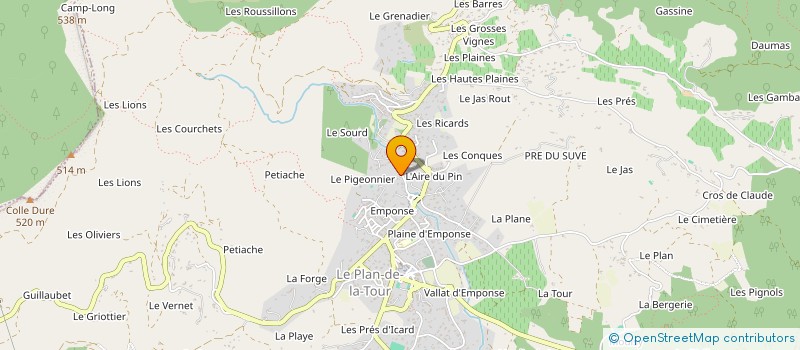 localisation de l'entreprise MADAME MARIE BERENGUIER  LE PLAN-DE-LA-TOUR