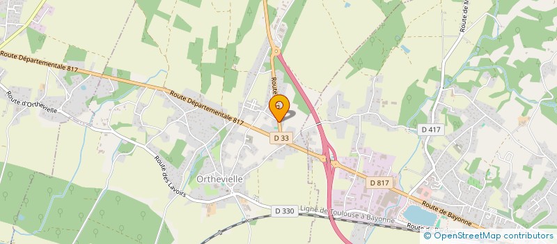 localisation de l'entreprise MADAME MARIE BERGAY  ORTHEVIELLE