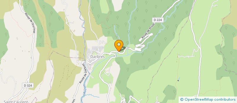 localisation de l'entreprise MADAME MARIE BERGET  DARBRES