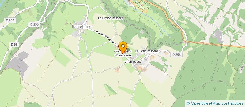 localisation de l'entreprise MADAME MARIE BERGIER  BARRETAINE