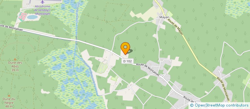 localisation de l'entreprise MADAME MARIE BERLAN  VENDAYS-MONTALIVET