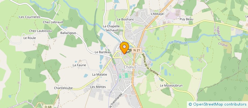localisation de l'entreprise MADAME MARIE BERLAND à CHALUS