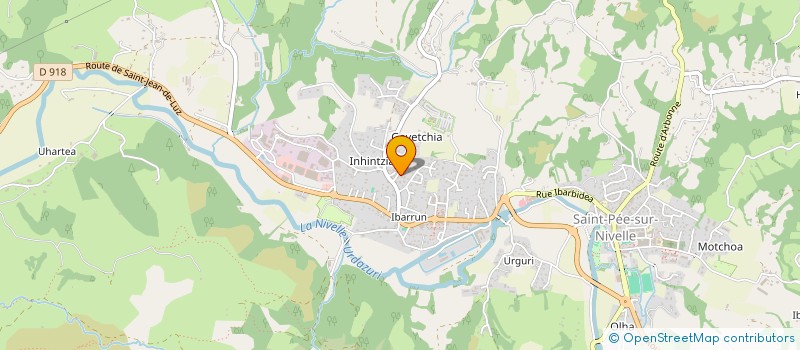 localisation de l'entreprise MADAME MARIE-BERNADETTE BERASATEGUI  SAINT-PEE-SUR-NIVELLE