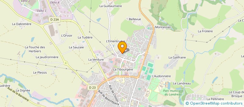 localisation de l'entreprise MADAME MARIE-BERNADETTE BOUDEAU à HERBIERS (LES)
