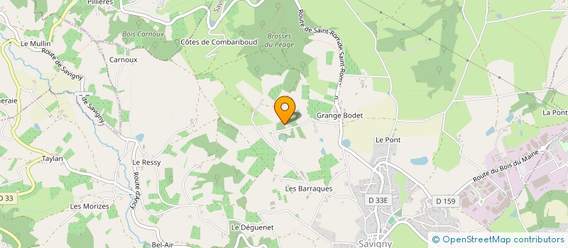 localisation de l'entreprise MADAME MARIE-BERNADETTE COQUARD  SAVIGNY