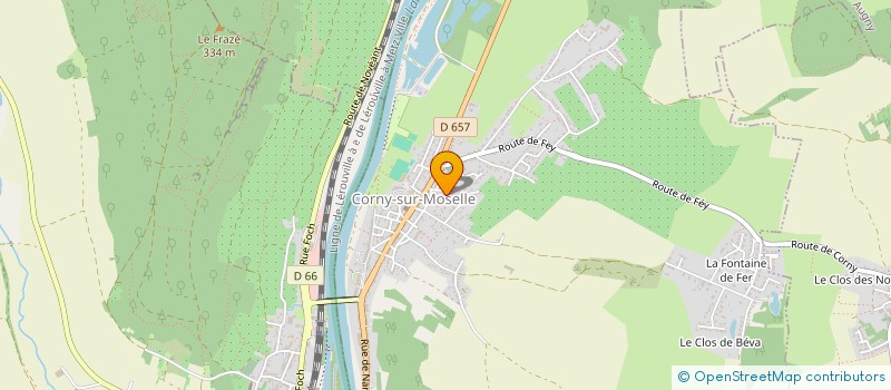 localisation de l'entreprise MADAME MARIE BERNADETTE GAILLOTTE  CORNY-SUR-MOSELLE