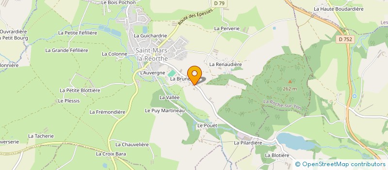 localisation de l'entreprise MADAME MARIE-BERNADETTE HUMEAU  SAINT-MARS-LA-REORTHE