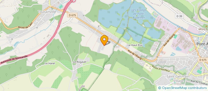 localisation de l'entreprise MADAME MARIE BERNADETTE MALLET  TOUTAINVILLE