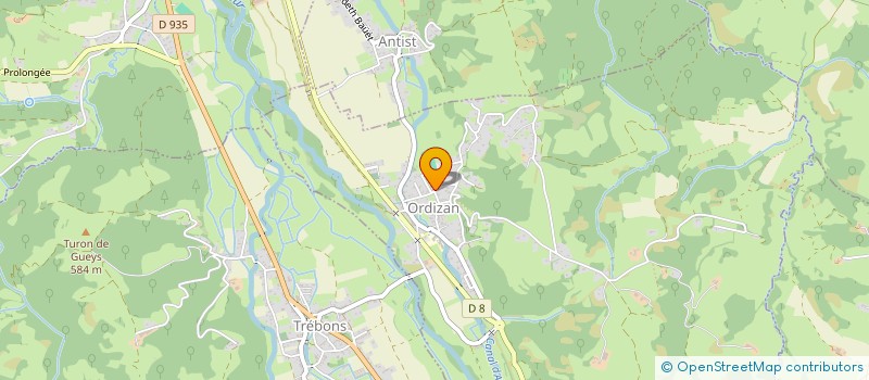 localisation de l'entreprise MADAME MARIE-BERNADETTE PONTICO  ORDIZAN