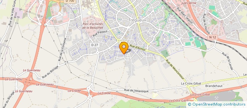 localisation de l'entreprise MADAME MARIE-BERNADETTE TURCAUD  TREGUEUX