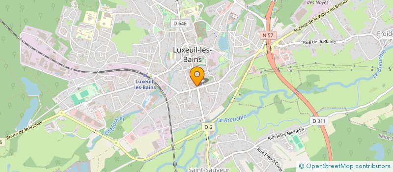 localisation de l'entreprise MADAME MARIE BERNARD à LUXEUIL-LES-BAINS