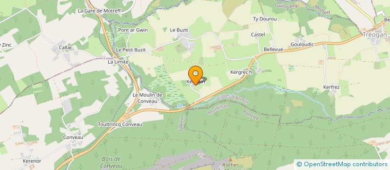 localisation de l'entreprise MADAME MARIE BERNARD  TREOGAN