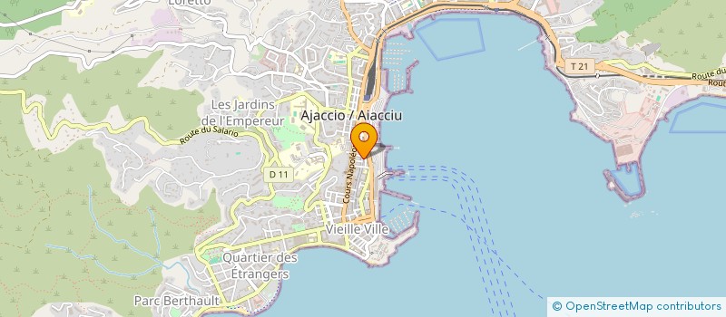 localisation de l'entreprise MADAME MARIE BERNARD à AJACCIO
