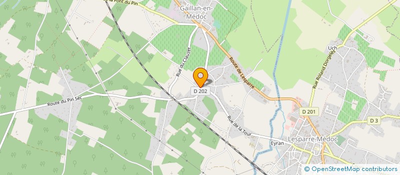 localisation de l'entreprise MADAME MARIE BERNARD à GAILLAN-EN-MEDOC