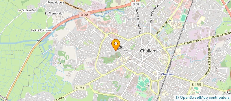 localisation de l'entreprise MADAME MARIE BERNARD à CHALLANS