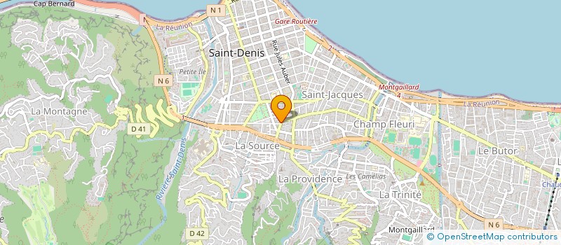 localisation de l'entreprise MADAME MARIE BERNARD  SAINT DENIS