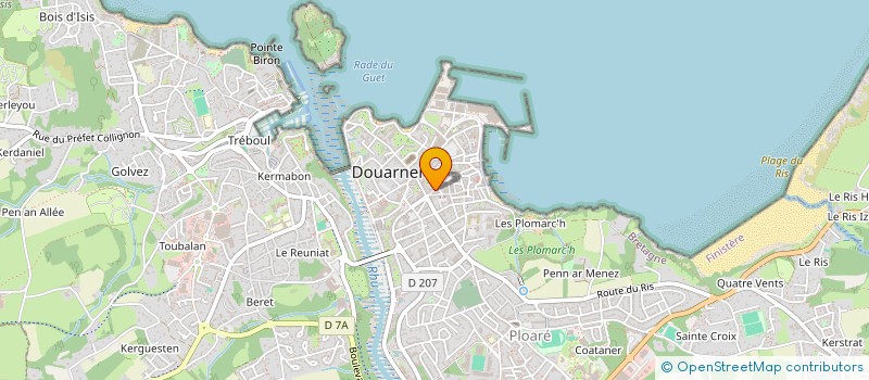 localisation de l'entreprise MADAME MARIE-BERNARD DEMAERE  DOUARNENEZ