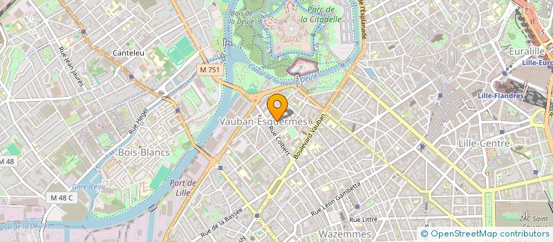 localisation de l'entreprise MADAME MARIE-BERNARD LHERMITTE  LILLE