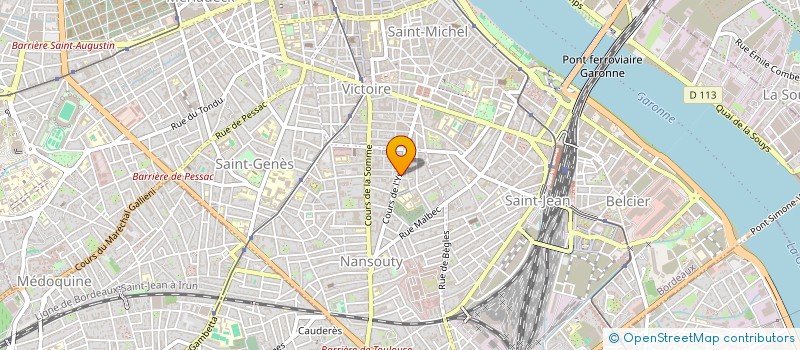 localisation de l'entreprise MADAME MARIE BERNARD PECOSTE  BORDEAUX