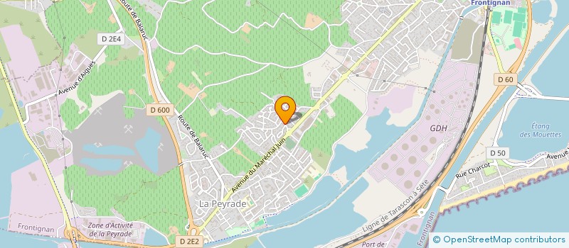 localisation de l'entreprise MADAME MARIE BERNARD ROGRIDUES à FRONTIGNAN