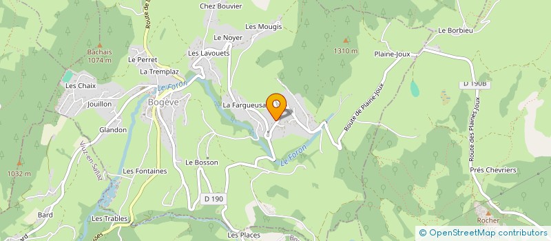 localisation de l'entreprise MADAME MARIE BERNAZ  BOGEVE