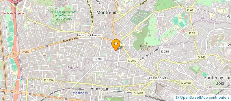 localisation de l'entreprise MADAME MARIE BERNES-CABANNE à MONTREUIL