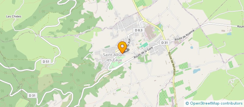 localisation de l'entreprise MADAME MARIE BERNIGAUD  SAINT-ALBAN-LES-EAUX