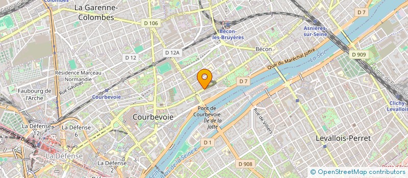 localisation de l'entreprise MADAME MARIE BEROUDIAUX à COURBEVOIE