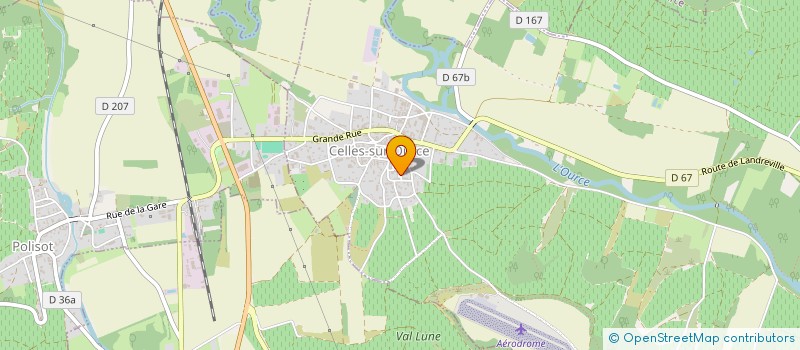 localisation de l'entreprise MADAME MARIE BEROUX à CELLES-SUR-OURCE