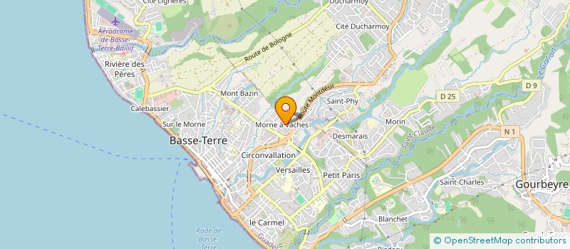 localisation de l'entreprise MADAME MARIE BERTHA PRESUME  BASSE-TERRE