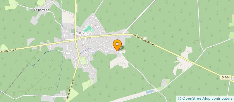 localisation de l'entreprise MADAME MARIE BERTHE DURIEZ  CARCANS