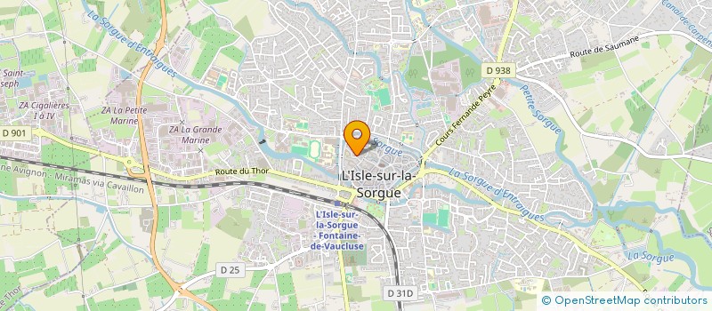 localisation de l'entreprise MADAME MARIE BERTHOLET  L'ISLE-SUR-LA-SORGUE