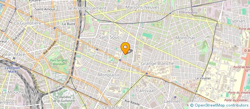 localisation de l'entreprise MADAME MARIE BERTHOLON  LYON