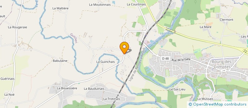 localisation de l'entreprise MADAME MARIE BERTIN à GUICHEN
