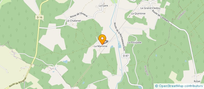 localisation de l'entreprise MADAME MARIE BERTRAND à ROUGNAC