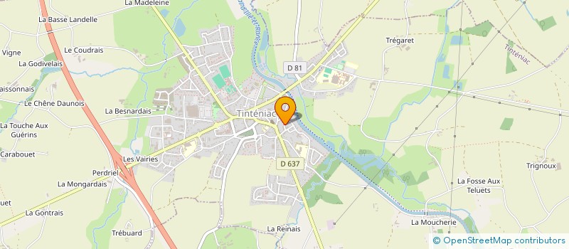 localisation de l'entreprise MADAME MARIE BES  TINTENIAC