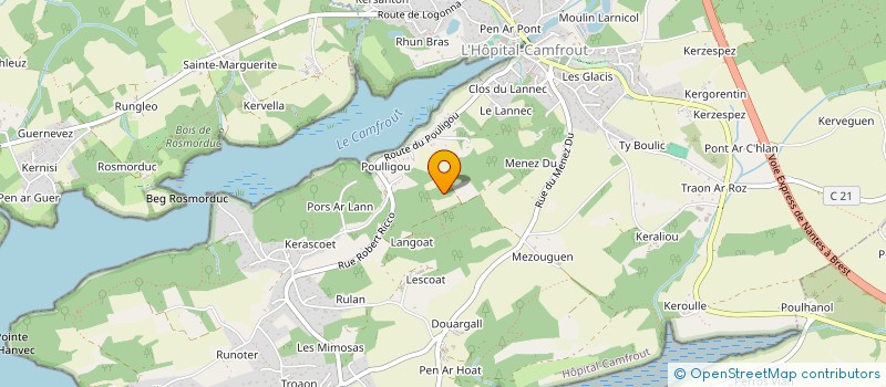 localisation de l'entreprise MADAME MARIE BESCOND  IRVILLAC