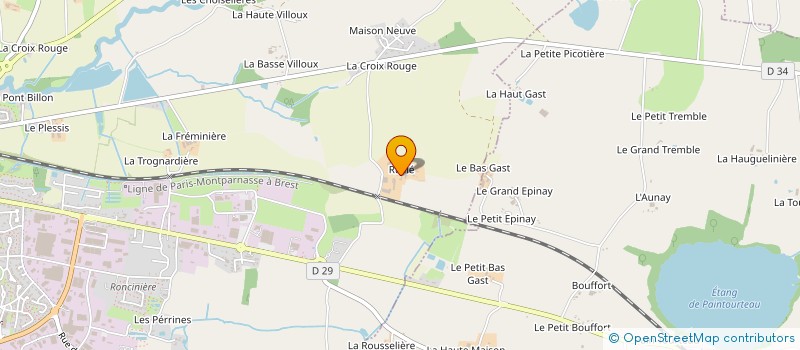 localisation de l'entreprise MADAME MARIE BESNARD  VITRE