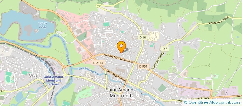 localisation de l'entreprise MADAME MARIE BESSE à SAINT-AMAND-MONTROND