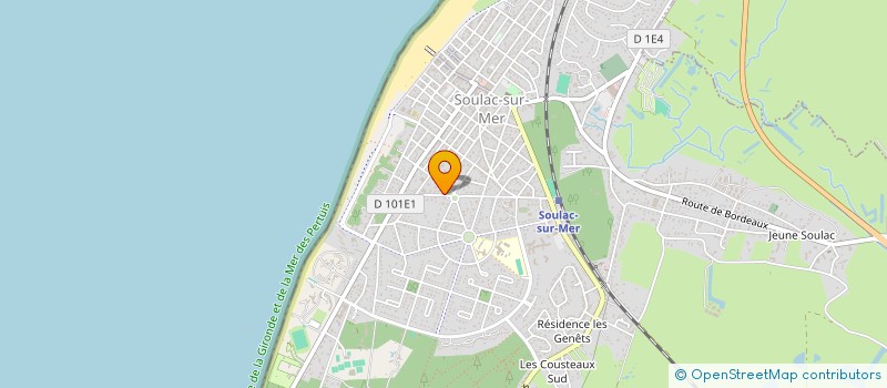 localisation de l'entreprise MADAME MARIE BEUTON  SOULAC-SUR-MER