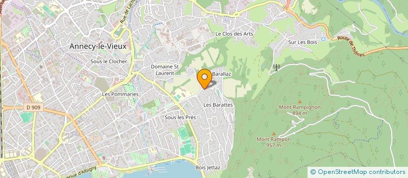 localisation de l'entreprise MADAME MARIE BEVILLARD  ANNECY